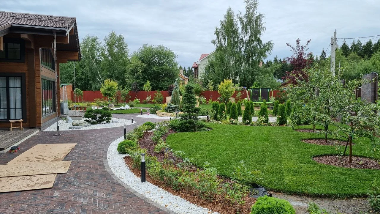 Панорама реализованного частного сада